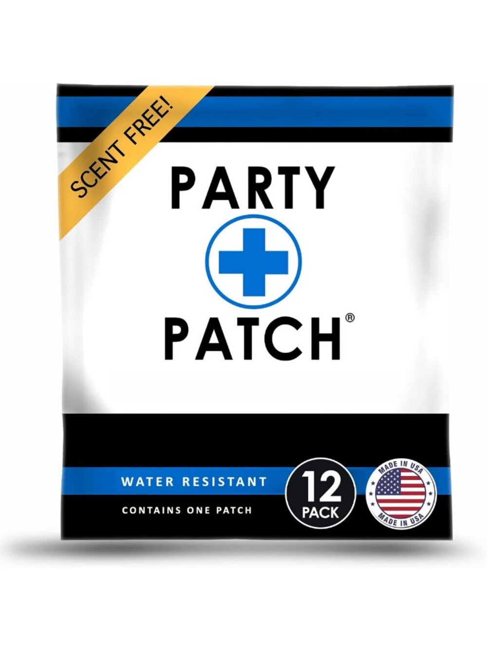 12-Pack Party Patches - Water-Resistant Skin-Safe Adhesive for Festivals